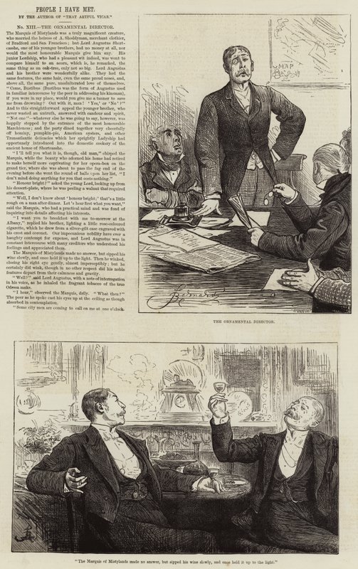 Gente que he conocido, el Director Ornamental de Frederick Barnard