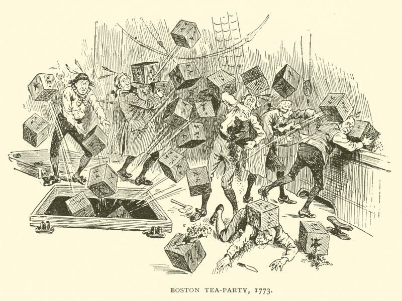 Fiesta del té de Boston, 1773 de Frederick Burr Opper