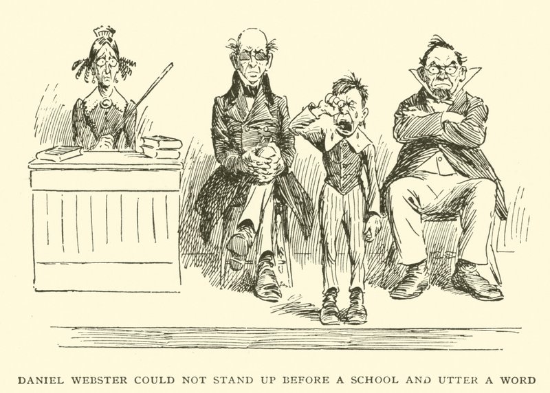 Daniel Webster no podía ponerse de pie ante una escuela y pronunciar una palabra de Frederick Burr Opper