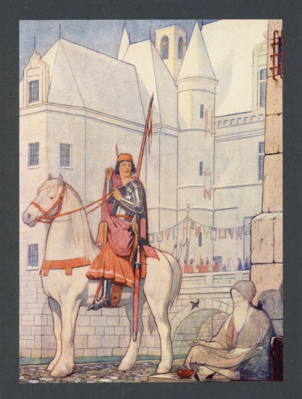 San Martín, siglo IV, Fiesta del 11 de noviembre (litografía en color) de Frederick Cayley Robinson