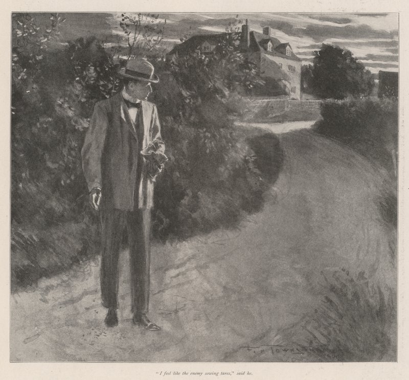 El ermitaño de los tejos, por E Nesbit de Frederick Henry Townsend