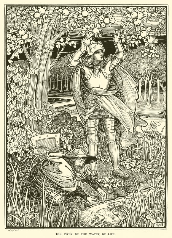 El río del agua de la vida de Frederick Hurten Rhead