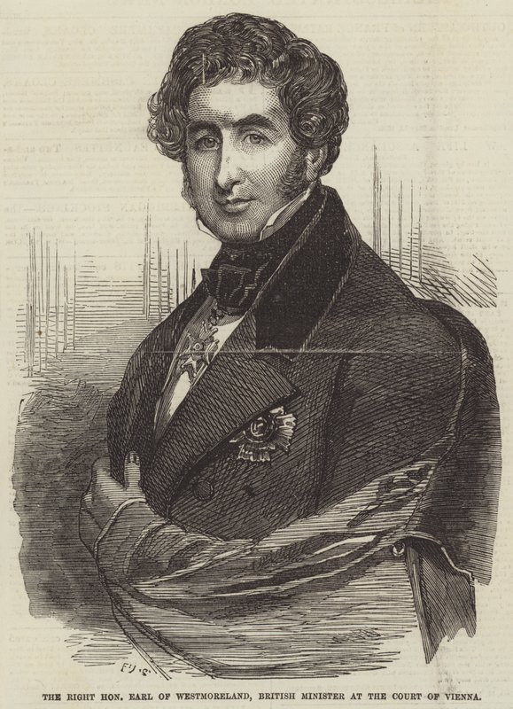 El Muy Honorable Conde de Westmoreland, Ministro Británico en la Corte de Viena de Frederick John Skill