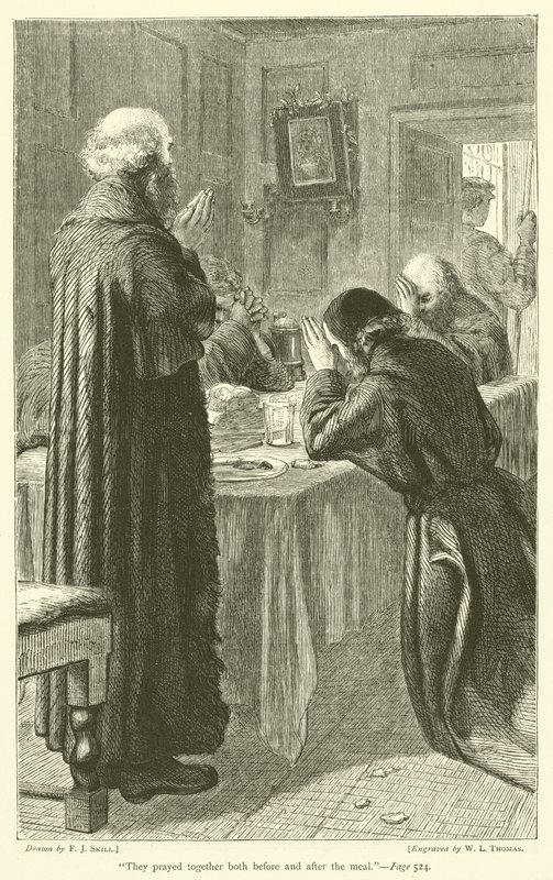 Rezaron juntos tanto antes como después de la comida de Frederick John Skill