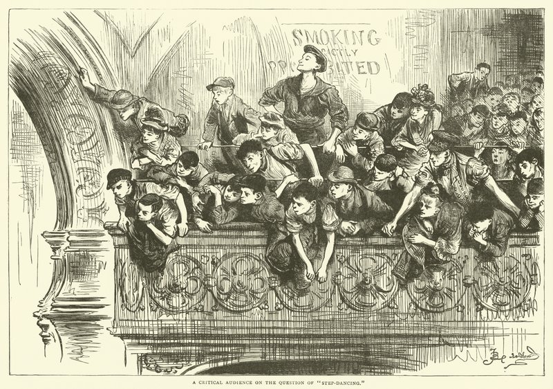 Una audiencia crítica sobre el tema del baile de pasos de Frederick L. Bernard