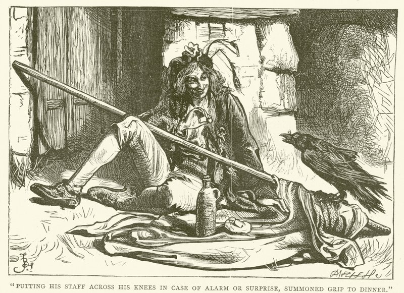 Ilustración para Barnaby Rudge de Frederick L. Bernard
