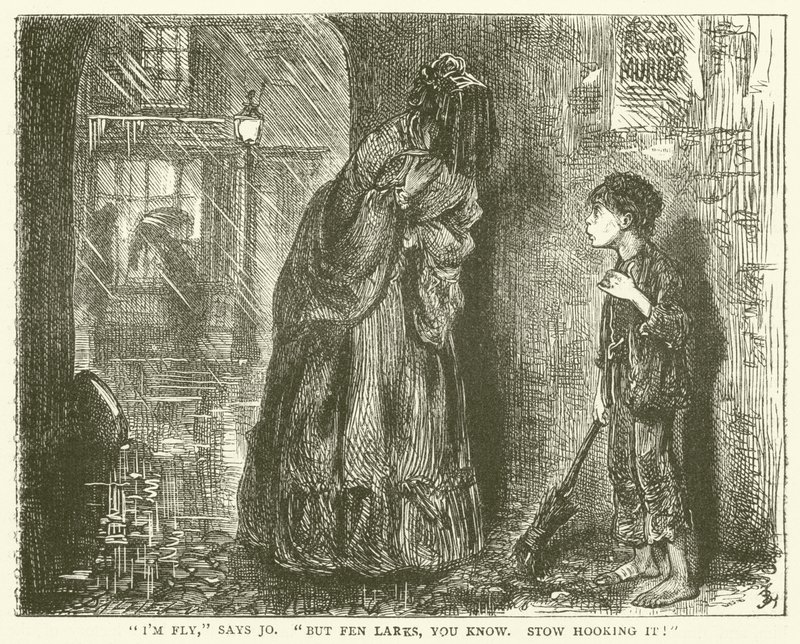 Ilustración para Casa Desolada de Frederick L. Bernard