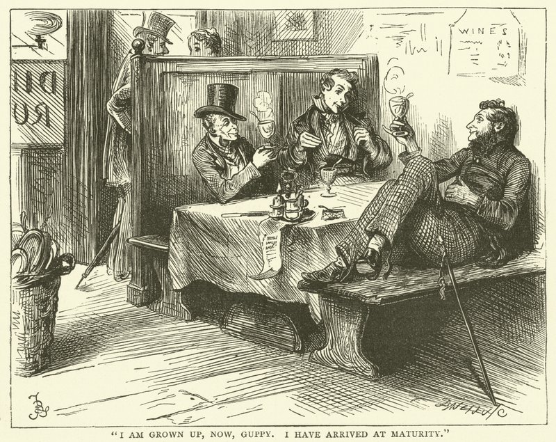 Ilustración para Casa Desolada de Frederick L. Bernard