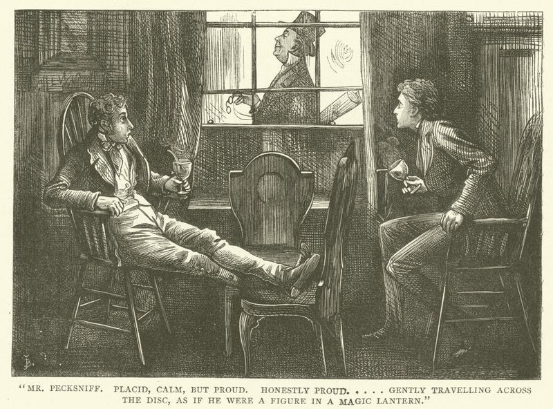 Ilustración para Martin Chuzzlewit de Frederick L. Bernard