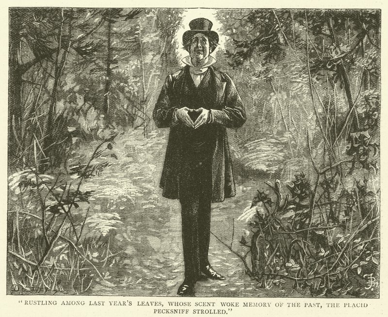 Ilustración para Martin Chuzzlewit de Frederick L. Bernard