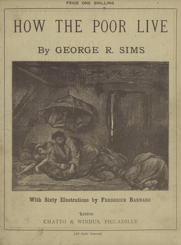 Página de título de Cómo viven los pobres de George R Sims de Frederick L. Bernard