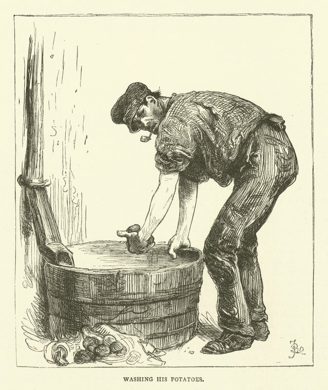 Lavando sus papas de Frederick L. Bernard