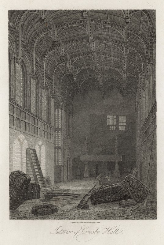 Interior de Crosby Hall de Frederick Nash