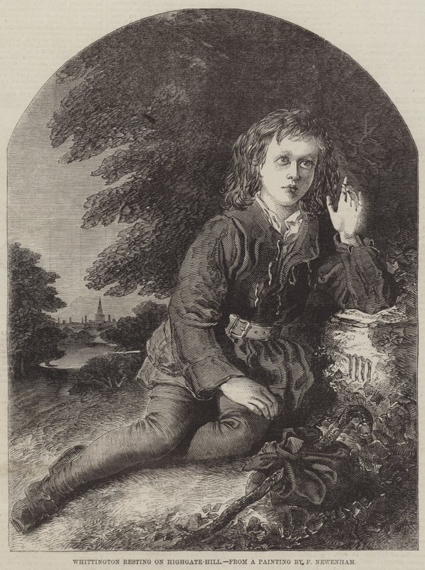 Whittington descansando en Highgate-Hill de Frederick Newenham