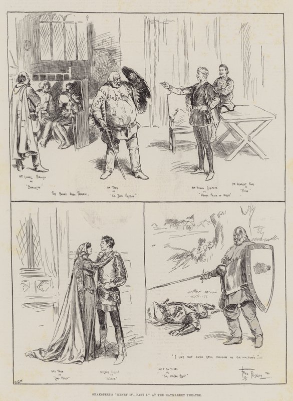 Enrique IV de Shakespeare, Parte I en el Teatro Haymarket de Frederick Pegram