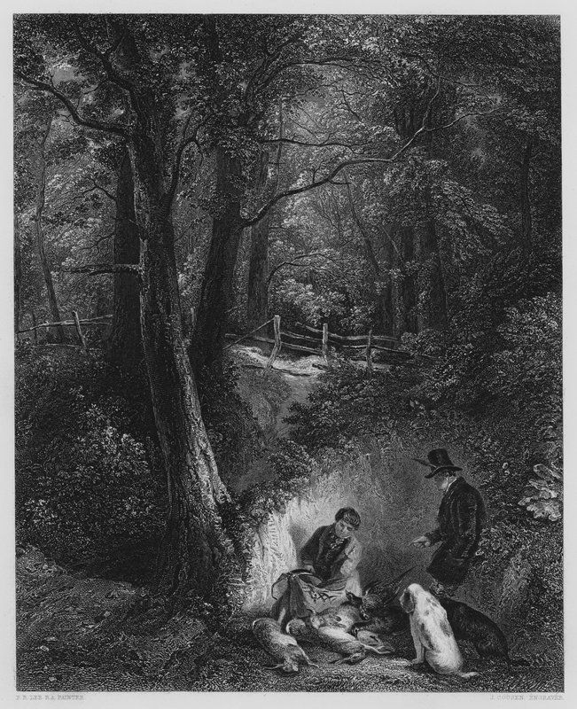 El lado de la cubierta, del cuadro en la Galería Vernon (grabado) de Frederick Richard Lee
