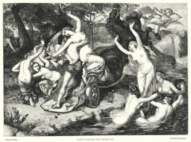 Plutón llevándose a Proserpina de Frederick Richard Pickersgill