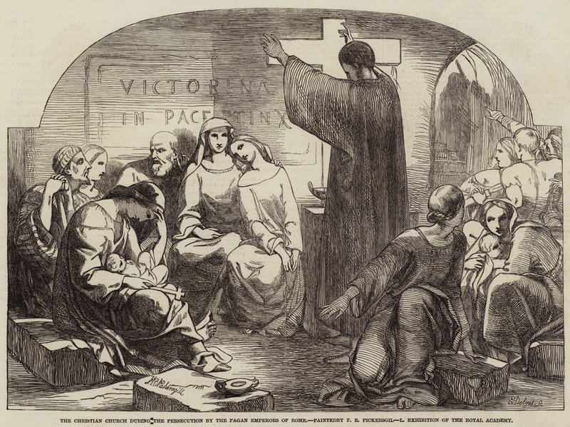 La Iglesia Cristiana durante la Persecución por los Emperadores Paganos de Roma de Frederick Richard Pickersgill