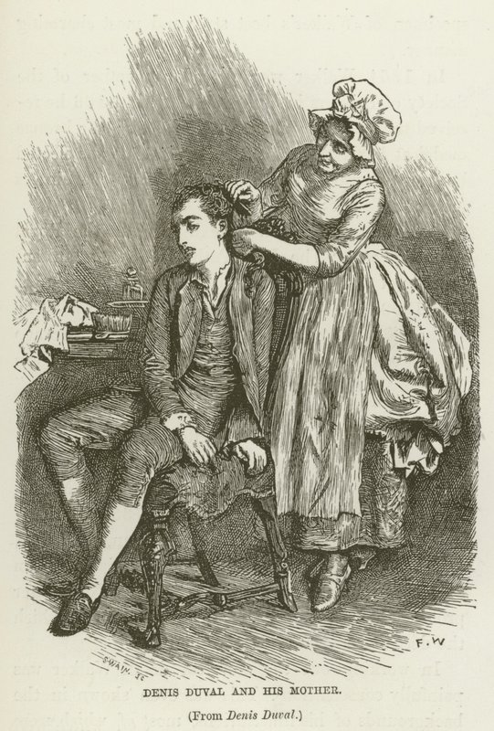 Denis Duval y su madre de Frederick Walker