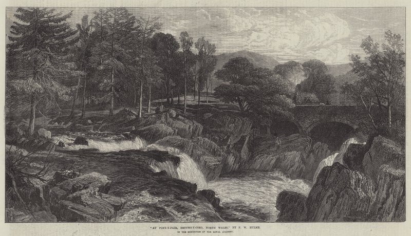 En Pont-y-Pair, Bettws-y-Coed, Gales del Norte de Frederick William Hulme
