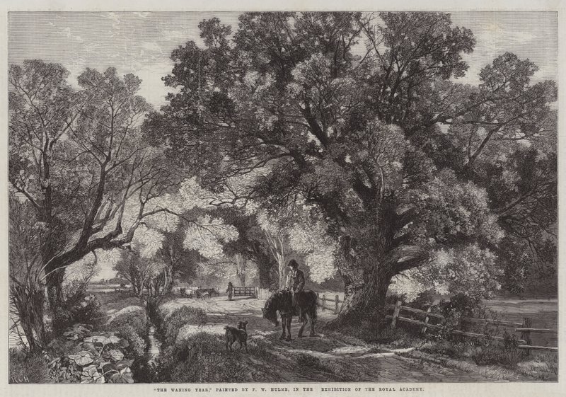El año menguante, en la Exposición de la Real Academia de Frederick William Hulme