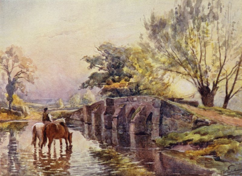 Hampton-in-Arden, Puente de Packhorse de Frederick William Newton Whitehead