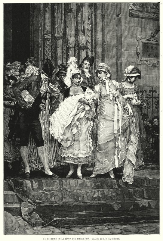 Bautismo en la época del Directorio, Francia Revolucionaria de Frederik Hendrik (after) Kaemmerer