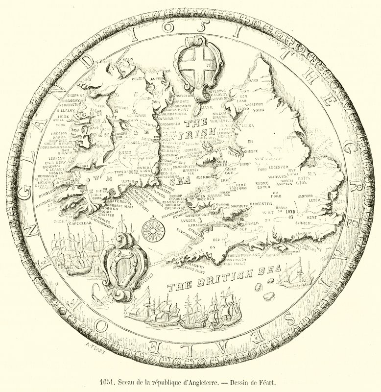 1651, Sello de la república de Inglaterra de French School