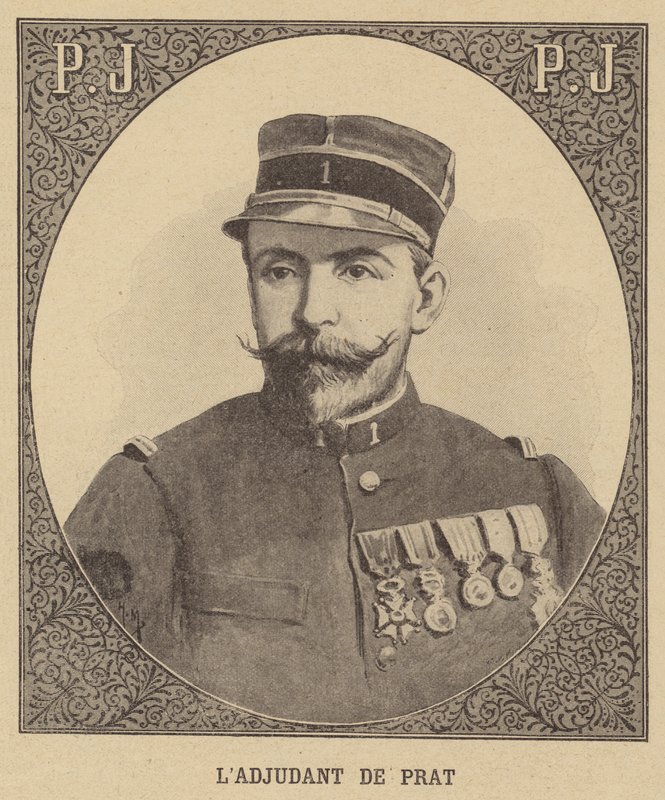 Adjudant de Prat, soldado francés que fue miembro de la expedición de Jean-Baptiste Marchand a África de French School