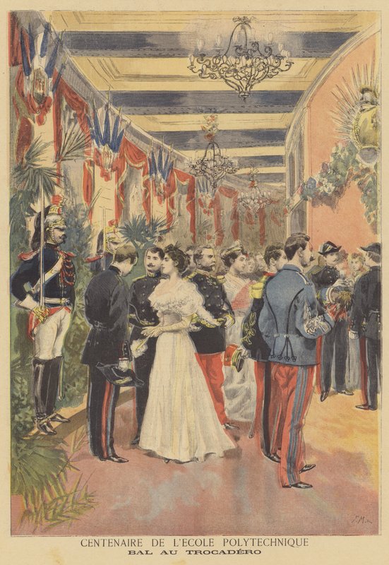 Baile en el Trocadero para celebrar el centenario de la Ecole Polytechnique de French School