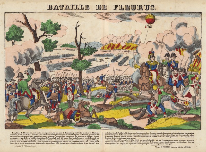 Batalla de Fleurus de French School