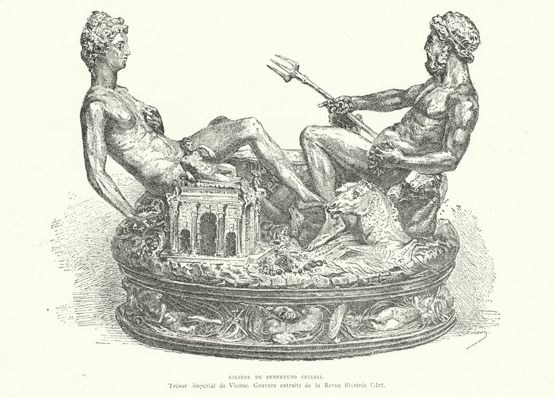 Salero de Cellini, 1543 de French School