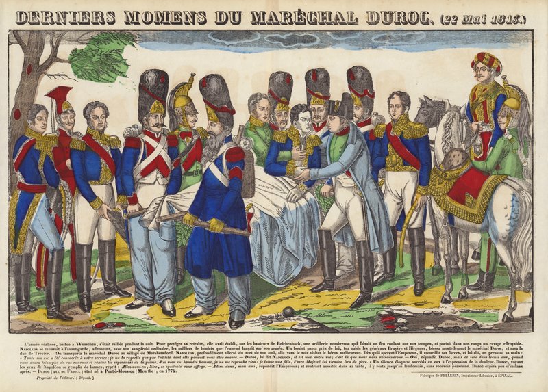 Últimos momentos del mariscal Duroc, 22 de mayo de 1813 de French School