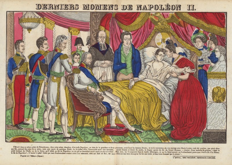 Últimos momentos de Napoleón II de French School