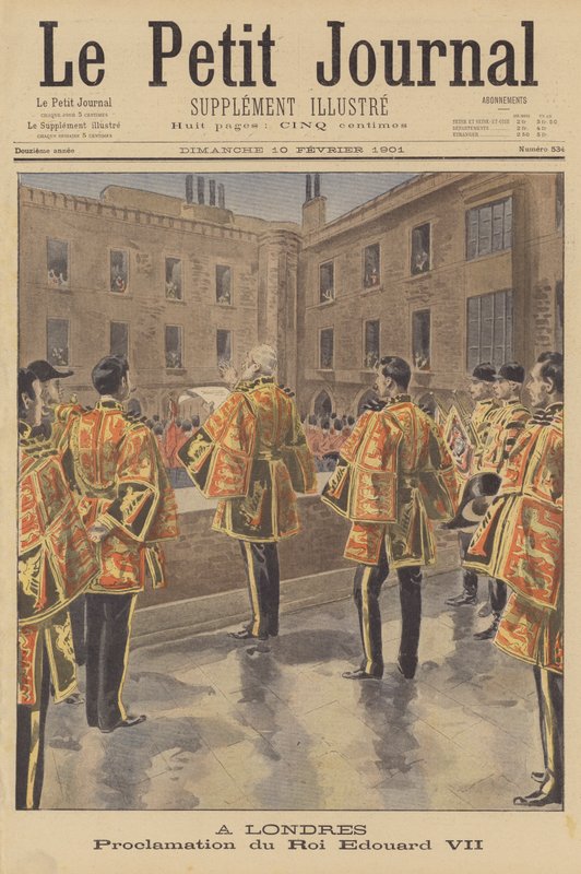 Eduardo VII proclamado rey, Londres de French School