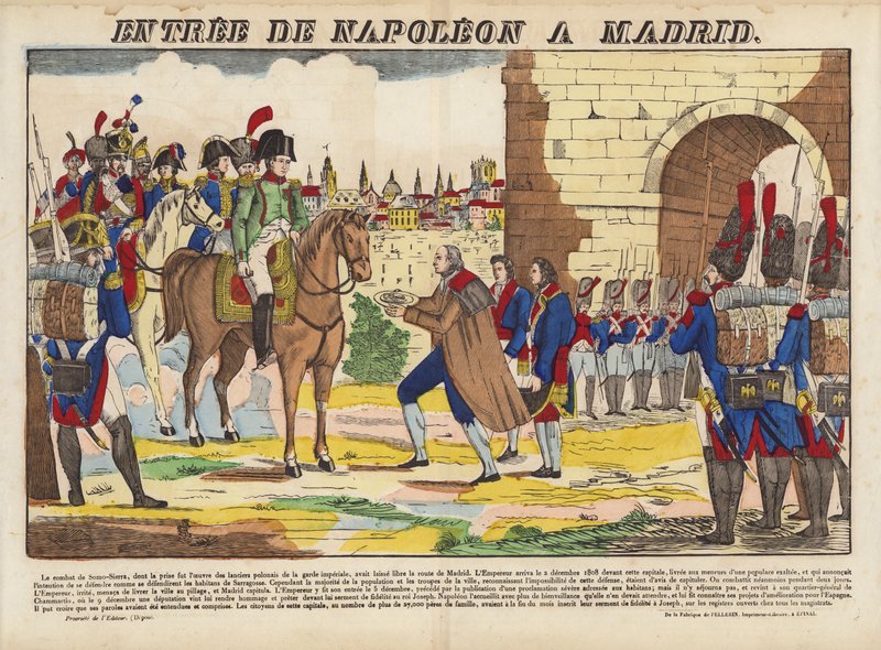 Entrada de Napoleón en Madrid de French School