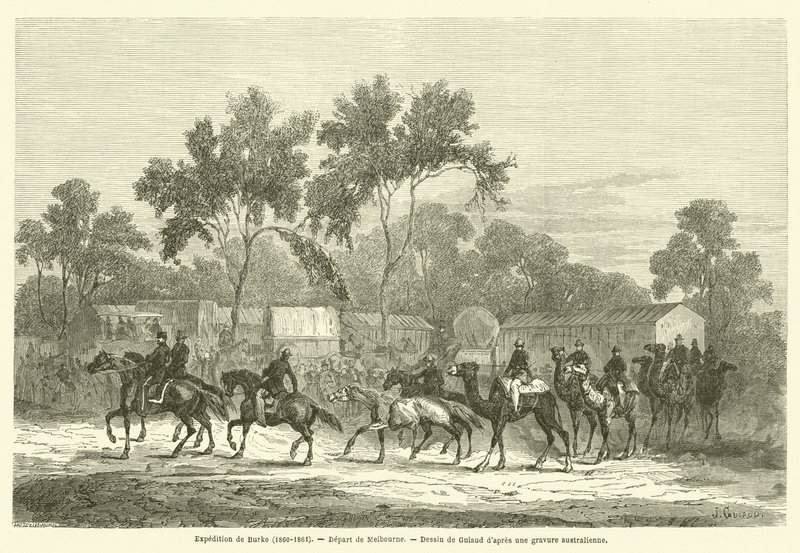 Expedición de Burke (1860-1861), Salida de Melbourne de French School