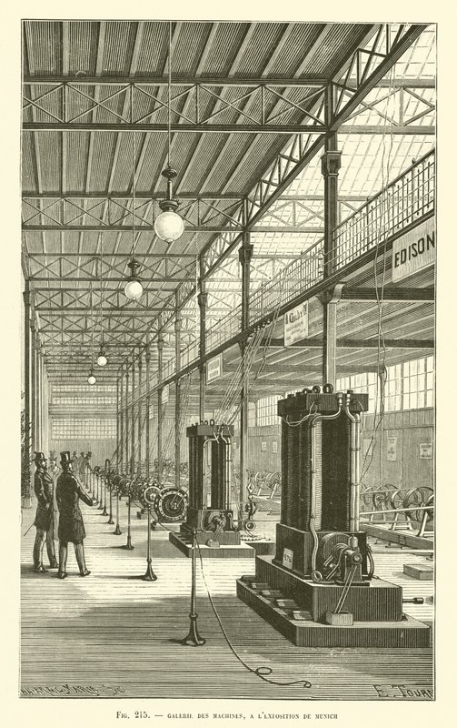 Galería de las Máquinas, en la Exposición de Múnich de French School