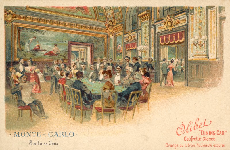 Sala de juegos, Monte Carlo, Mónaco de French School