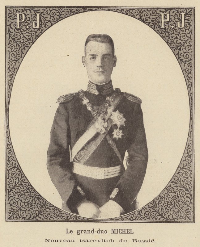Gran Duque Miguel, nuevo Zarevich de Rusia de French School