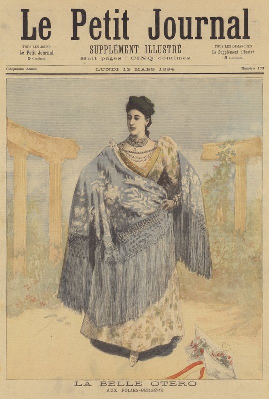 La Belle Otero en el Folies-Bergere de French School
