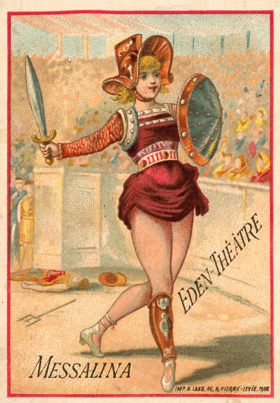 Mesalina, ballet en el Teatro Eden, París de French School