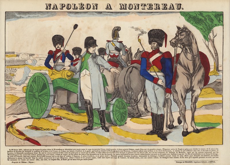 Napoleón en Montereau de French School