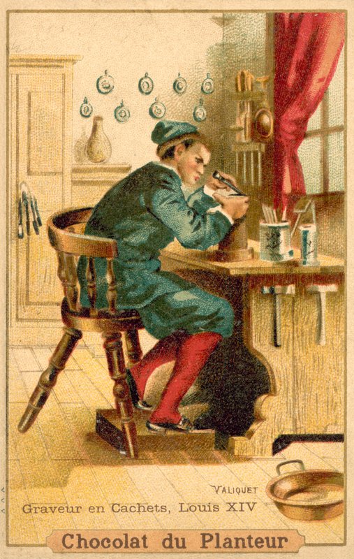 Grabador de sellos, Francia, época de Luis XIV de French School