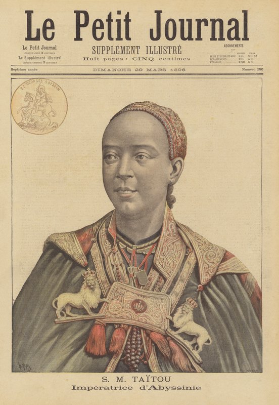 Taytou Betel, emperatriz consorte de Menelik II de Etiopía de French School