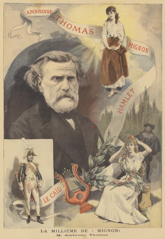 La 1000ª representación de Mignon, de Ambroise Thomas de French School