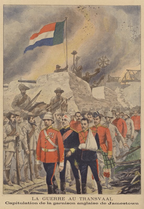 La Guerra de los Bóeres: rendición de la guarnición británica en Jamestown de French School