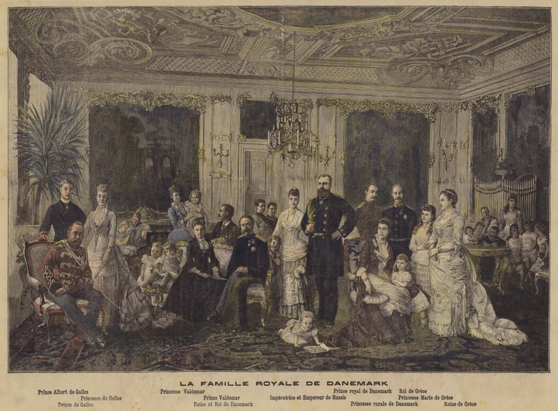 La familia real danesa de French School