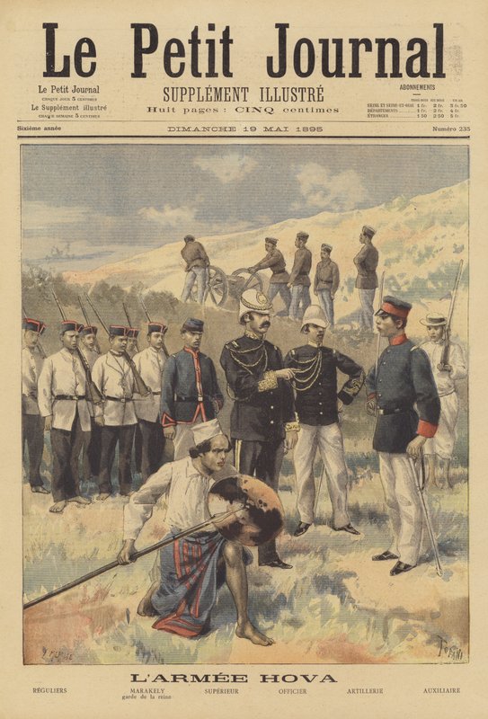 El ejército Hova, Madagascar de French School