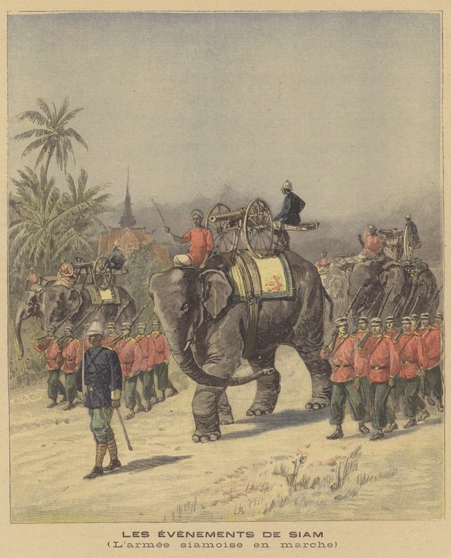 El Ejército Siamés en marcha de French School